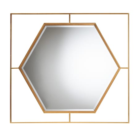 Baxton Studio Gates Modern Glam and Luxe Antique Goldleaf Metal Accent Wall Mirror 226-12935-ZORO